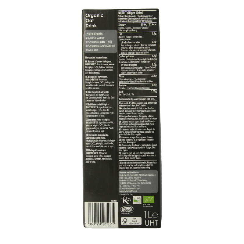 Rude Health Oat barista drink bio - Afbeelding 3