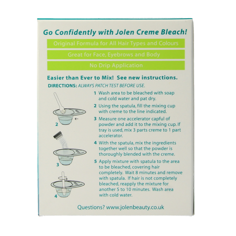 Jolen Ontkleuringscreme creme bleach regular - Afbeelding 3