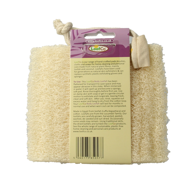 Loofco Douche en bad spons luffa bio - Afbeelding 2