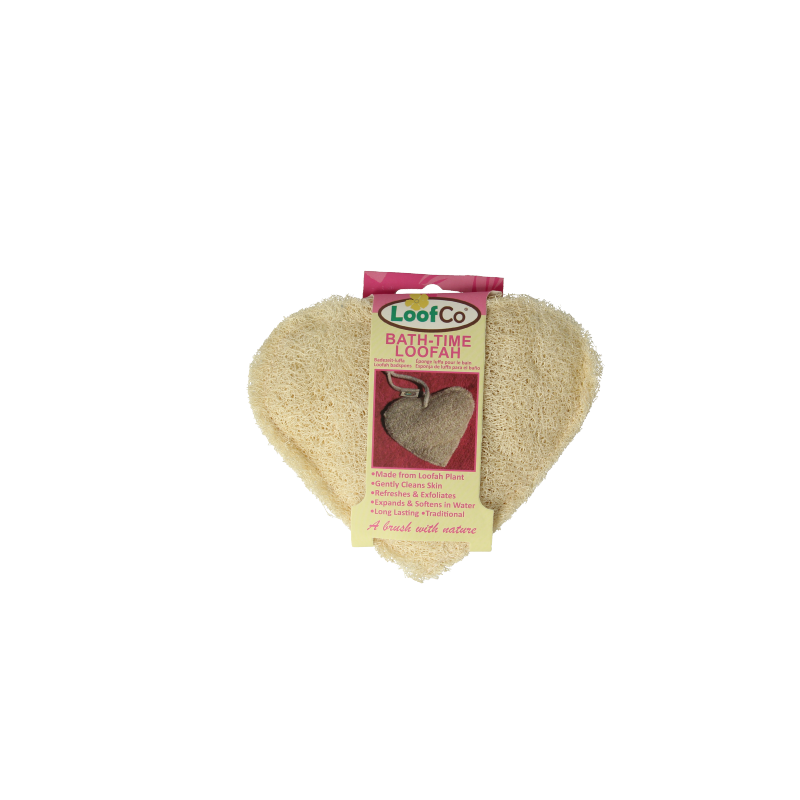 Loofco Douche en bad spons hartje bio