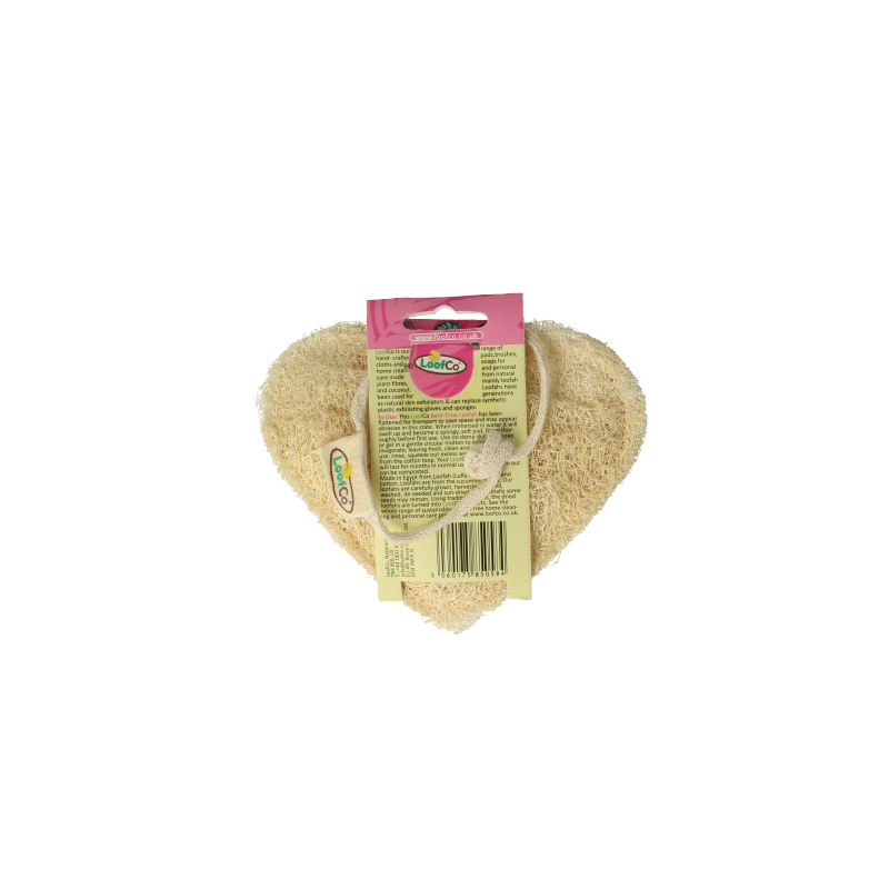 Loofco Douche en bad spons hartje bio - Afbeelding 2
