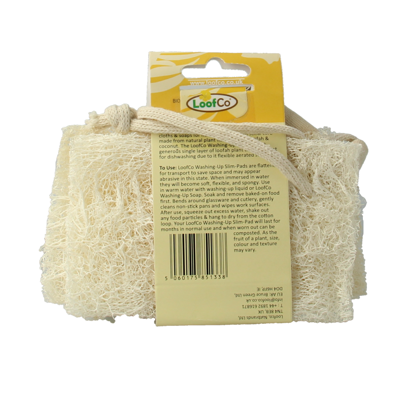 Loofco Schoonmaakspons loofah dun bio - Afbeelding 2
