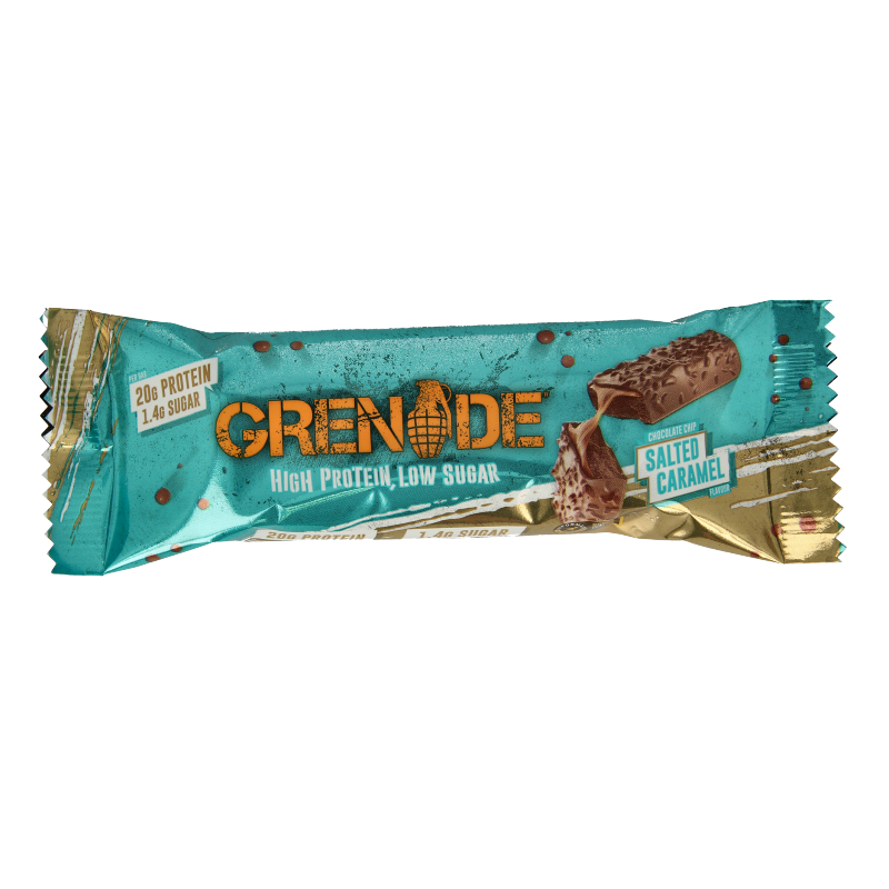 Grenade High protein bar chocolate chip salted caramel