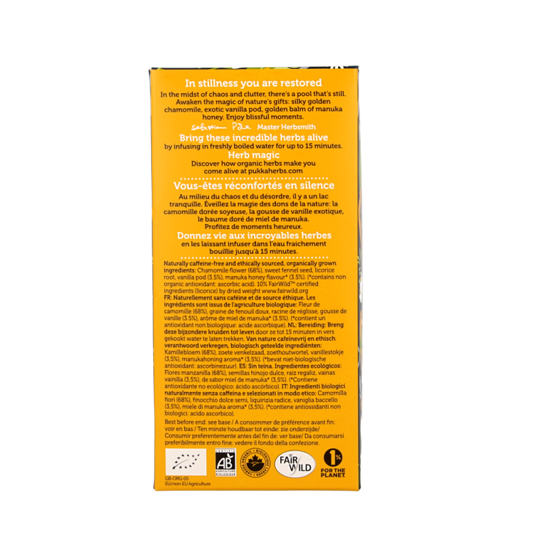 Pukka Chamomile vanille/manuka honing bio - Afbeelding 3