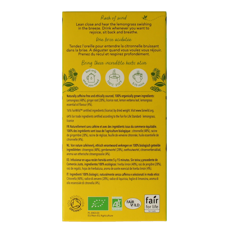 Pukka Lemongrass & ginger thee bio - Afbeelding 4