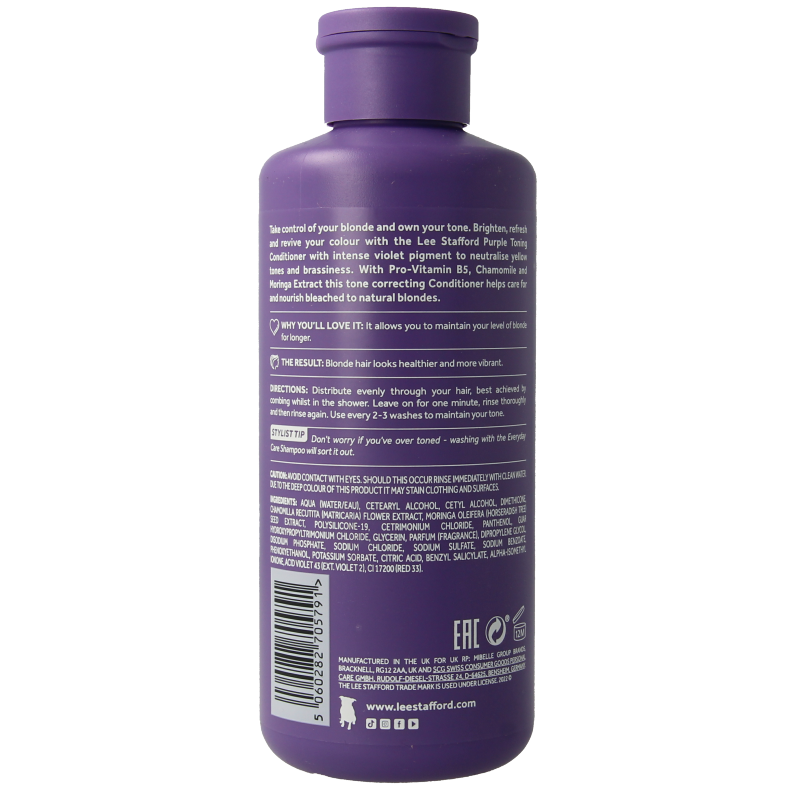 Lee Stafford Beach blondes purple toning conditioner - Afbeelding 2