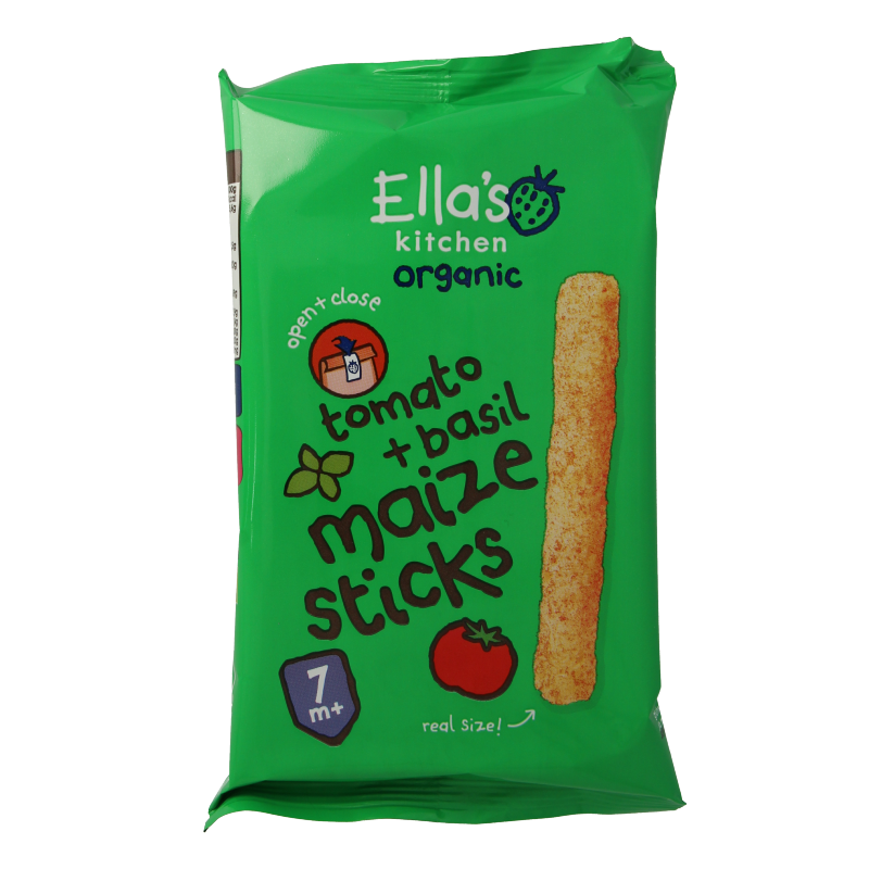 Ella's Kitchen Maize sticks tomato & basil 7m+ bio