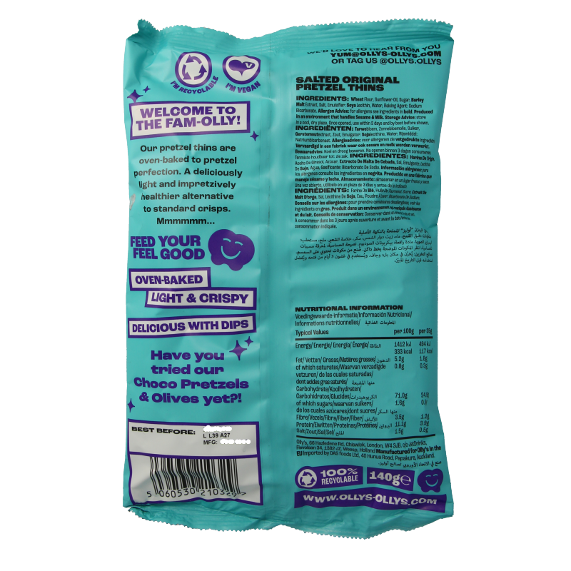 Olly's Pretzels orginal - Afbeelding 2
