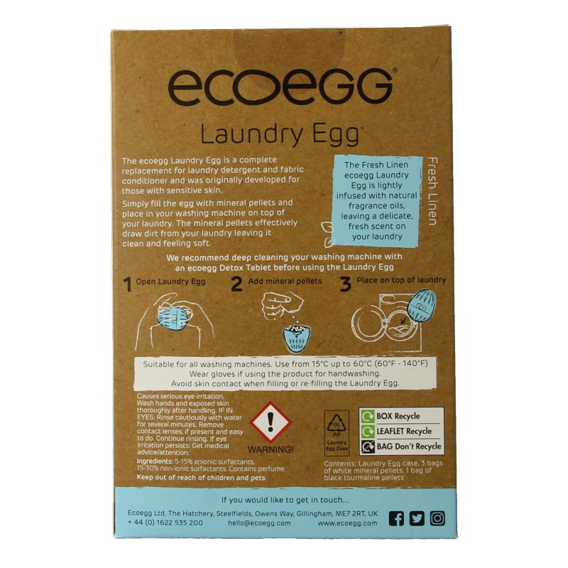Eco Egg Laundry egg fresh linen - Afbeelding 3