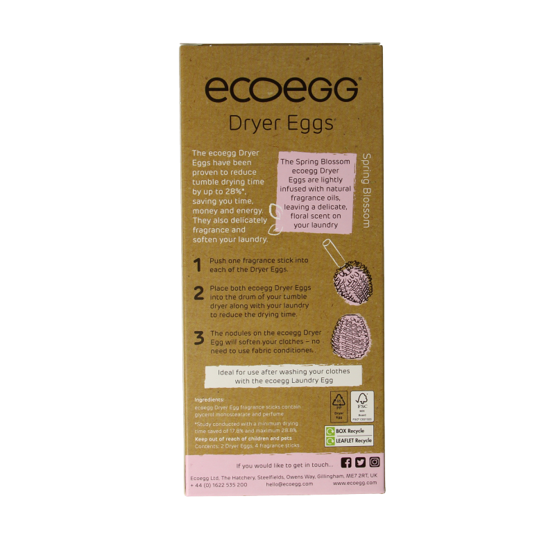 Eco Egg Dryer egg - spring blossom - Afbeelding 3