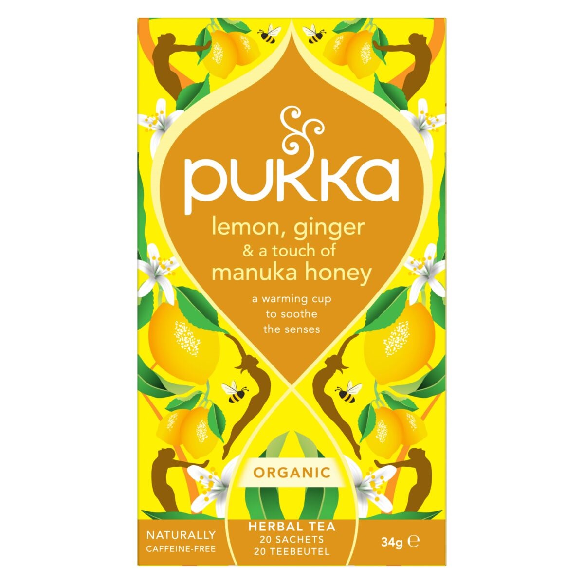 Pukka Lemon ginger touch of Manuka honey bio