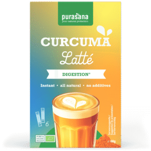 Purasana Instant curcuma latte 6x10g bio