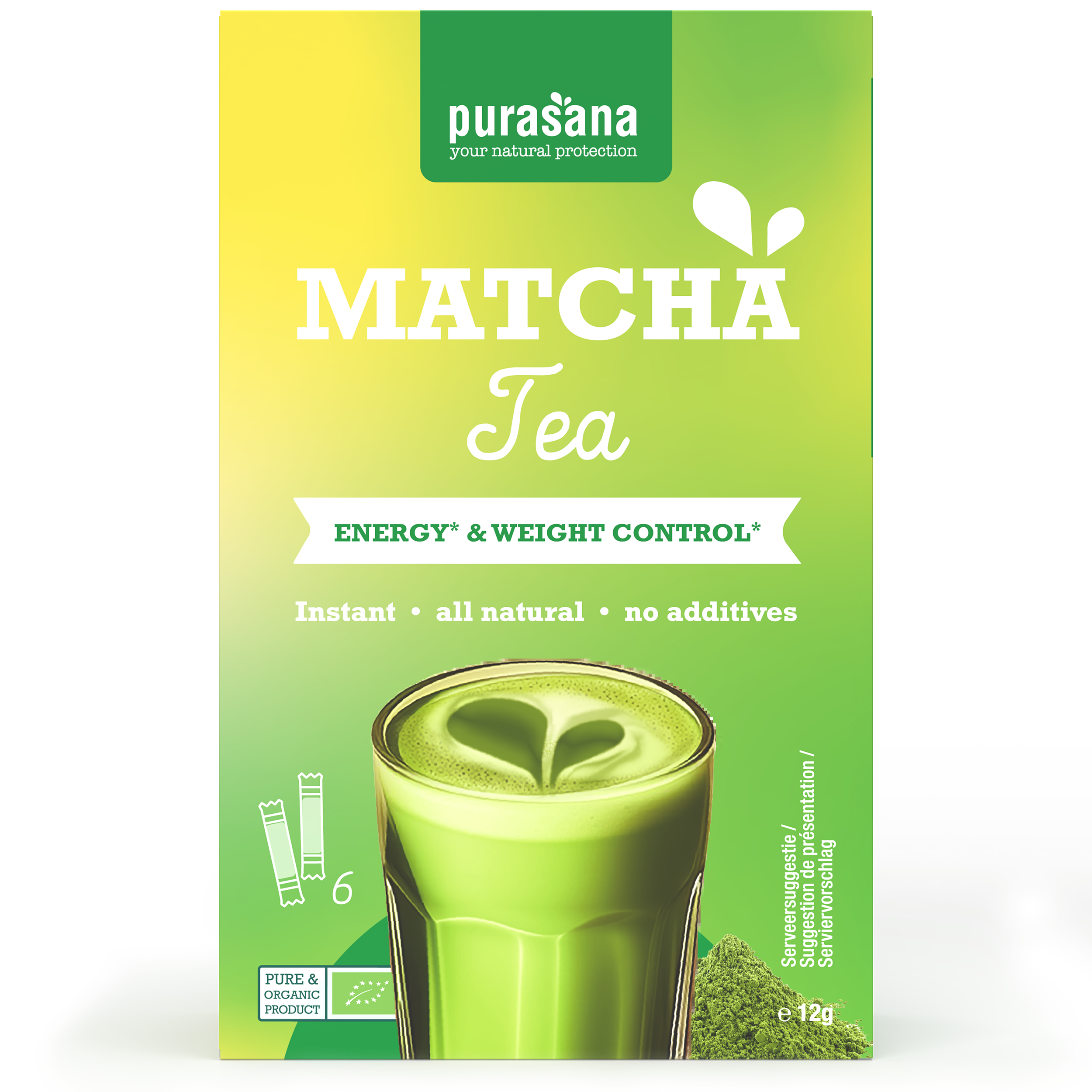 Purasana Instant matcha groene thee bio