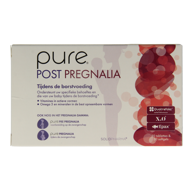 Pure Post pregnalia 30 tabletten & 30 softgels
