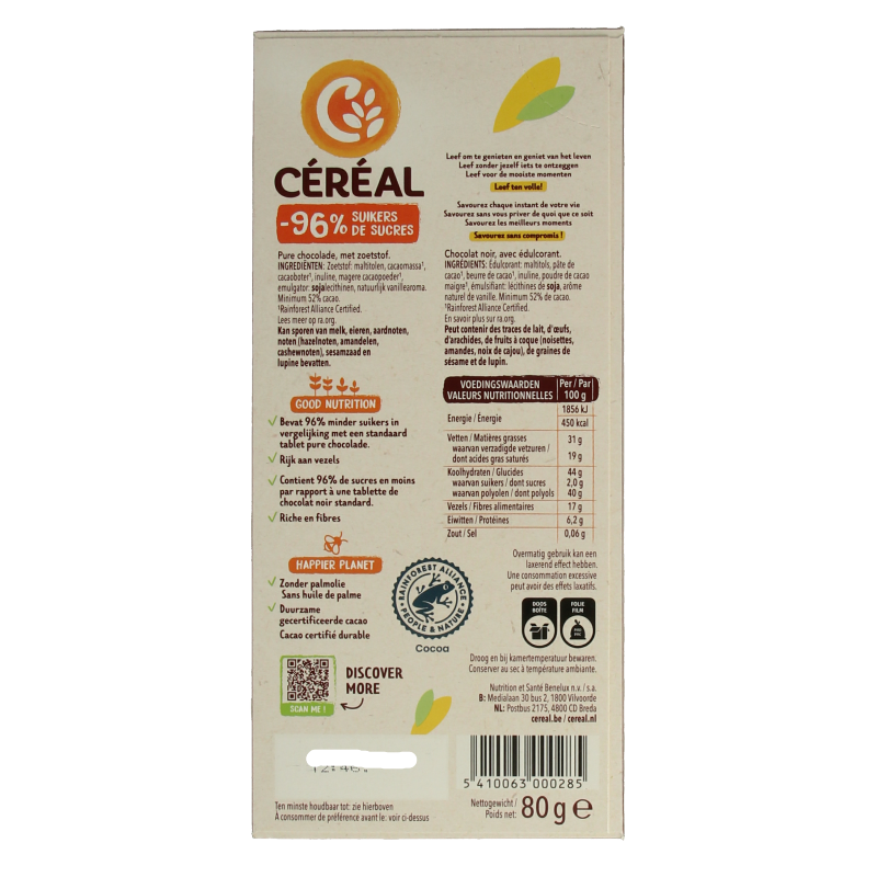 Cereal Tablet puur maltitol - Afbeelding 2