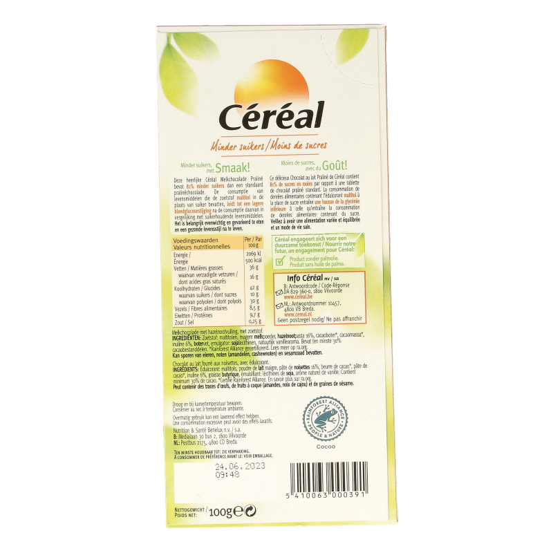 Cereal Tablet praline maltitol - Afbeelding 2
