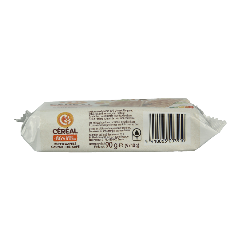 Cereal Koffiewafels minder suiker maltitol - Afbeelding 4