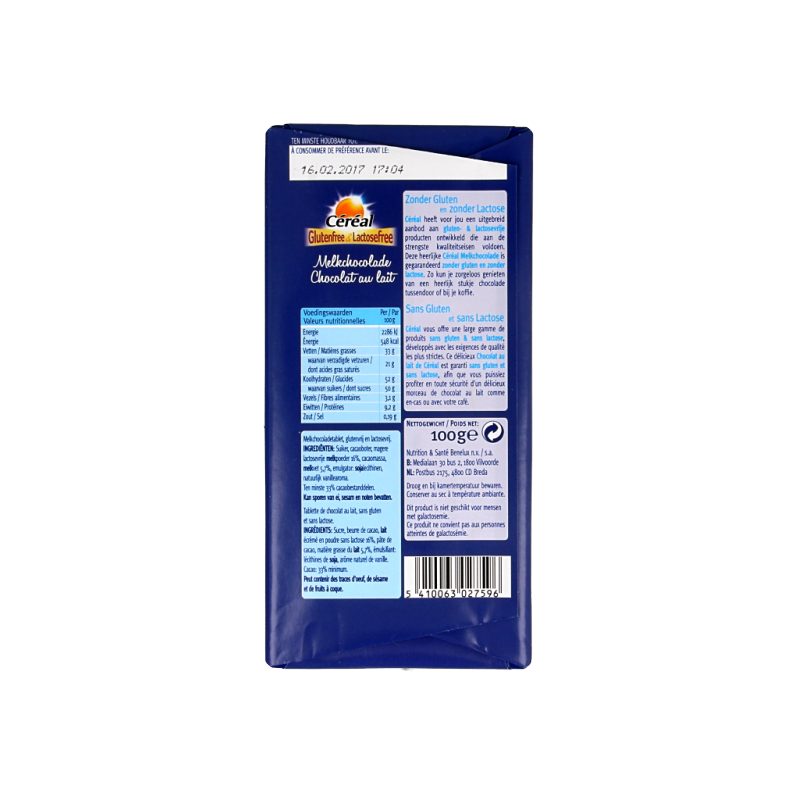 Cereal Melkchocolade glutenvrij - Afbeelding 2