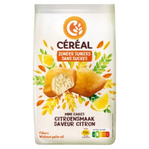 Cereal Mini cakes met citroensmaak zonder suikers