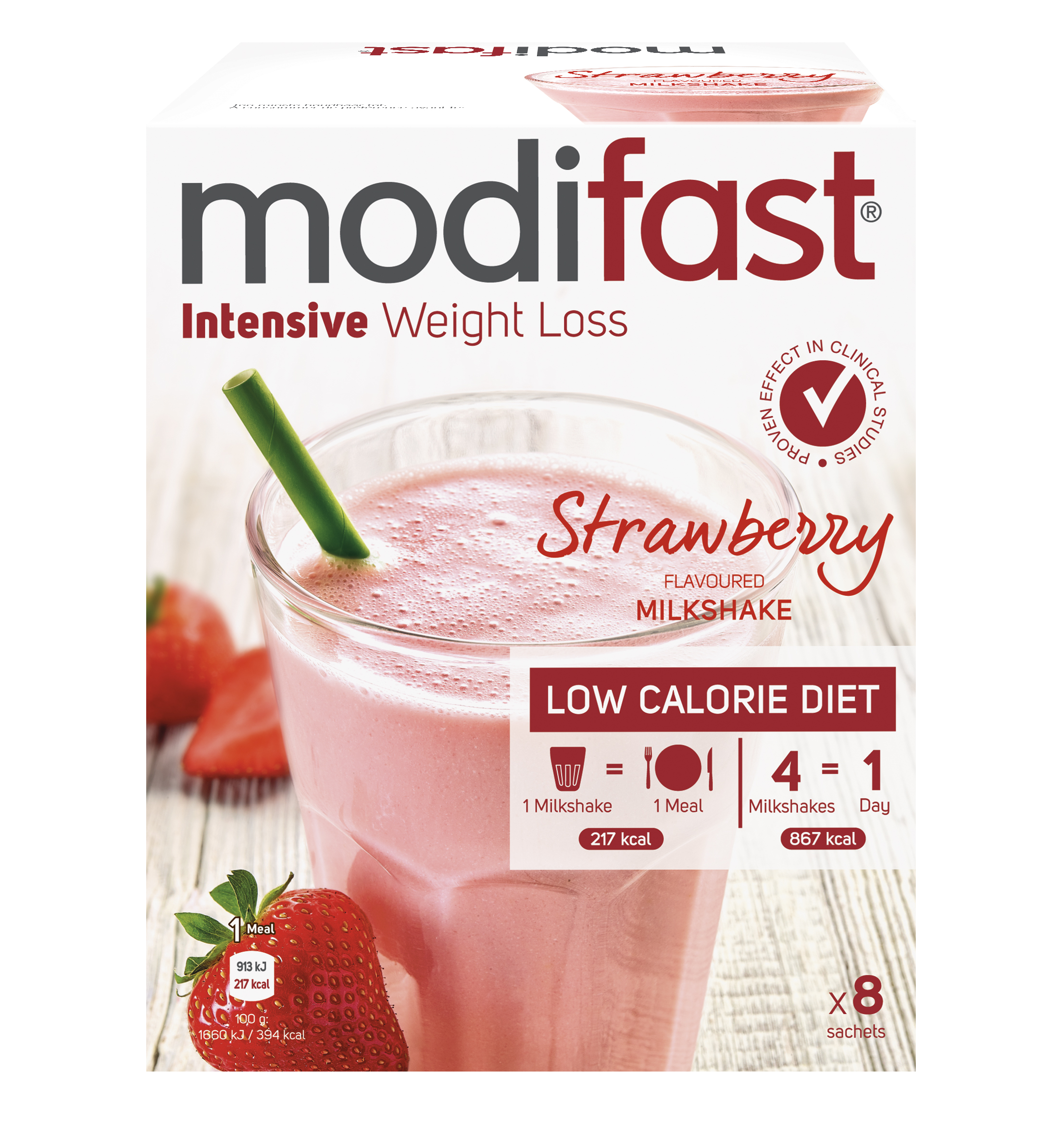 Modifast Intensive milkshake strawberry