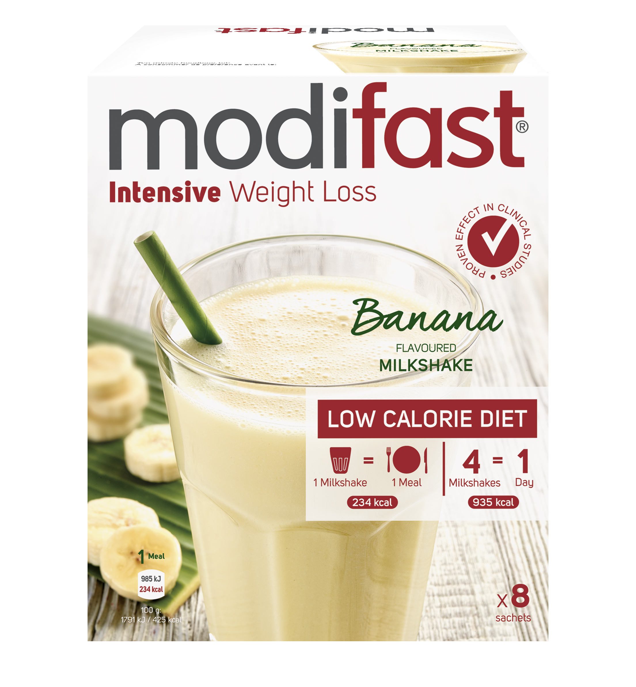 Modifast Intensive milkshake banana