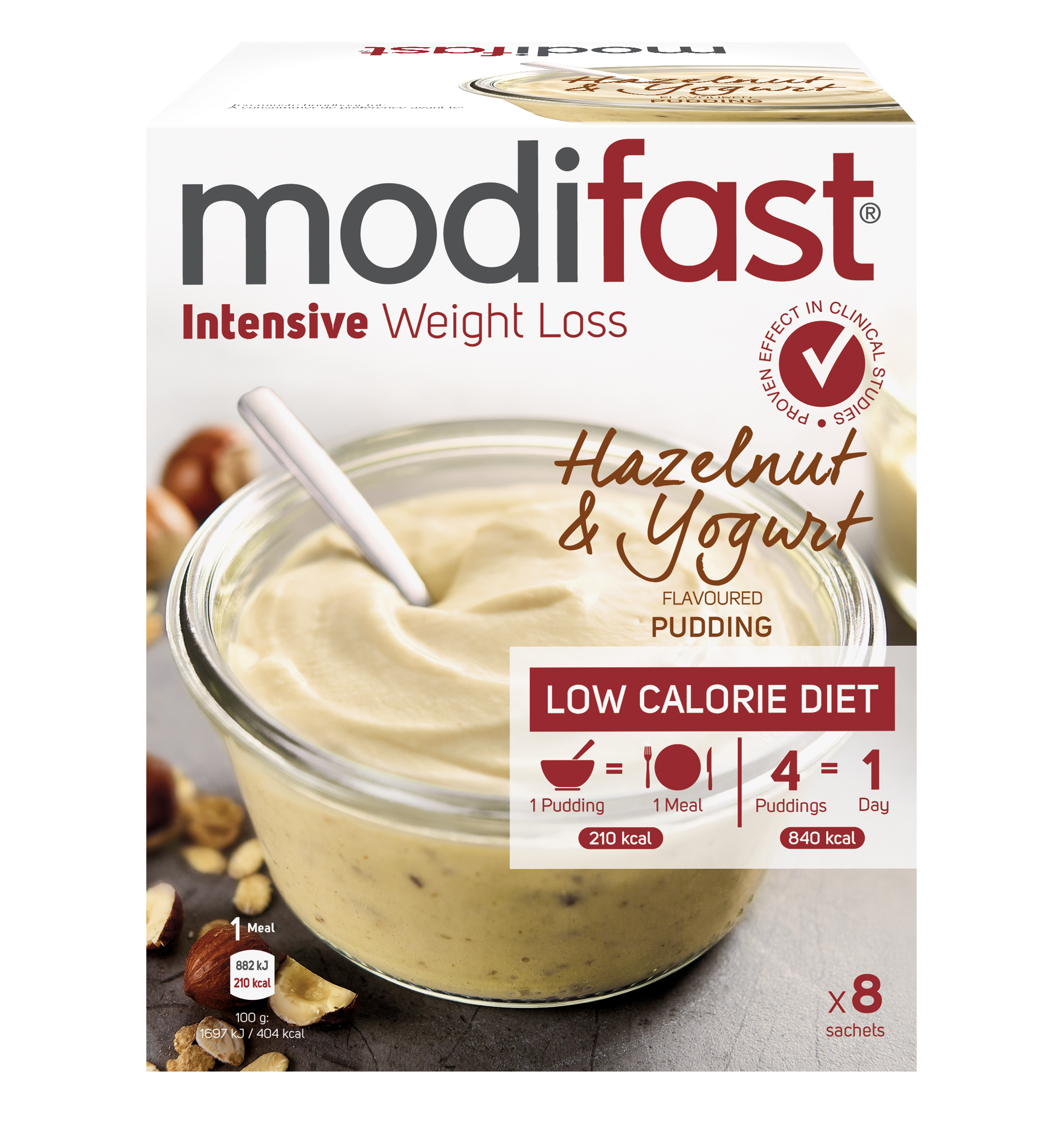 Modifast Intensive pudding yogurt hazelnut