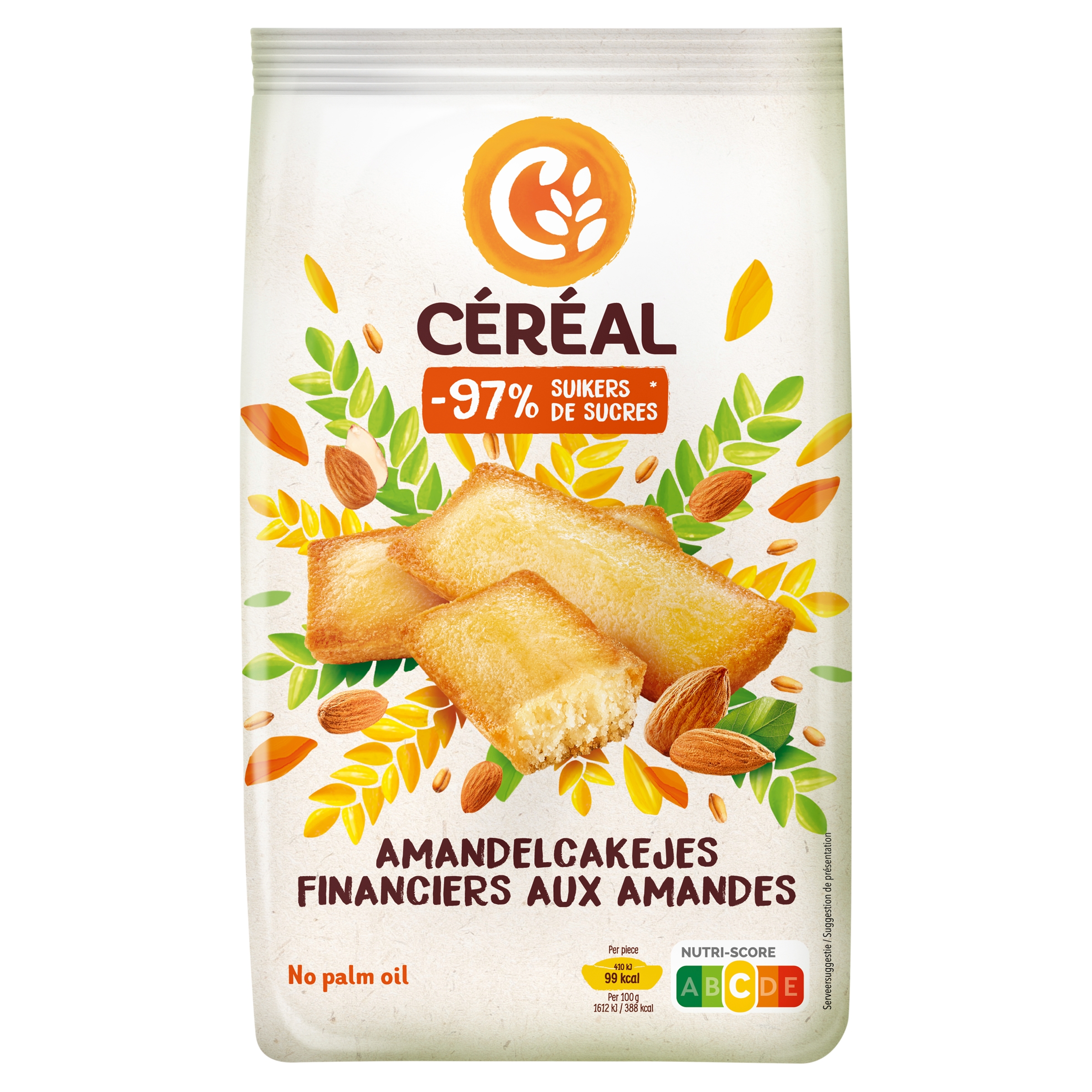 Cereal Amandelcakejes minder suikers
