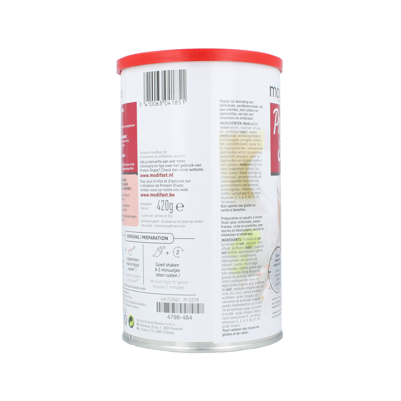 Modifast Proteine shape milkshake strawberry - Afbeelding 2