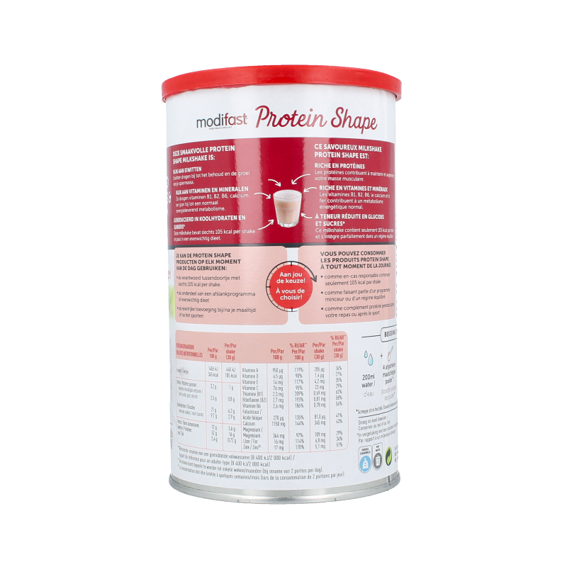 Modifast Proteine shape milkshake strawberry - Afbeelding 3