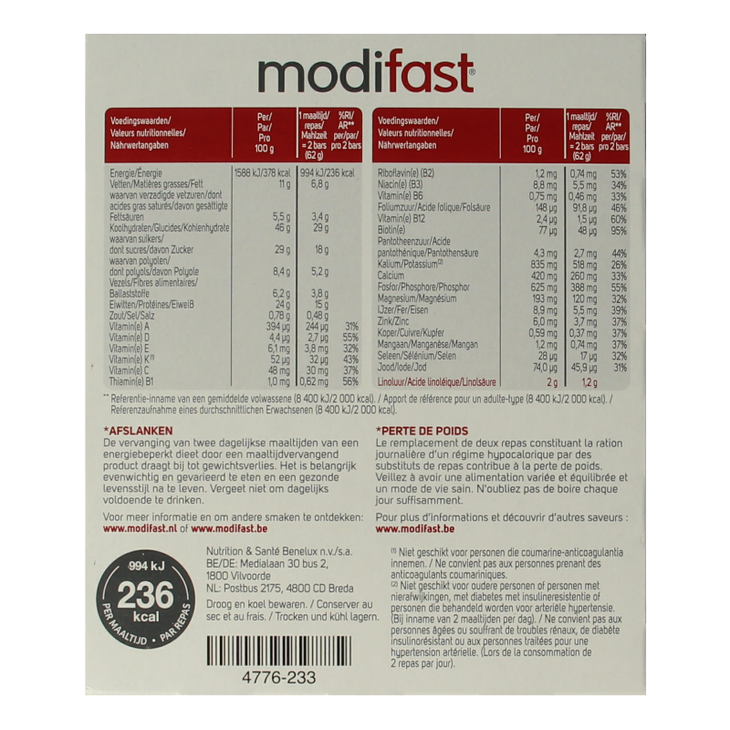 Modifast Intensive lunchbar caramel - Afbeelding 3