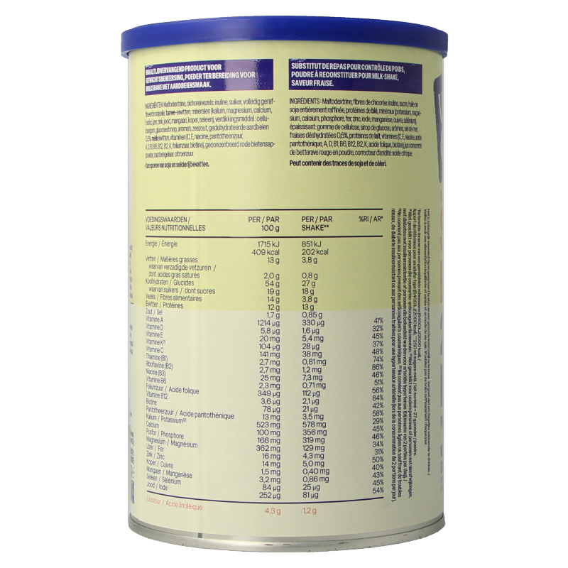 WeCare Meal replacement shake strawberry - Afbeelding 2