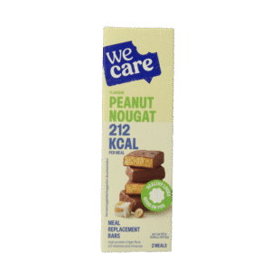 WeCare Meal replacement bars peanut nougat