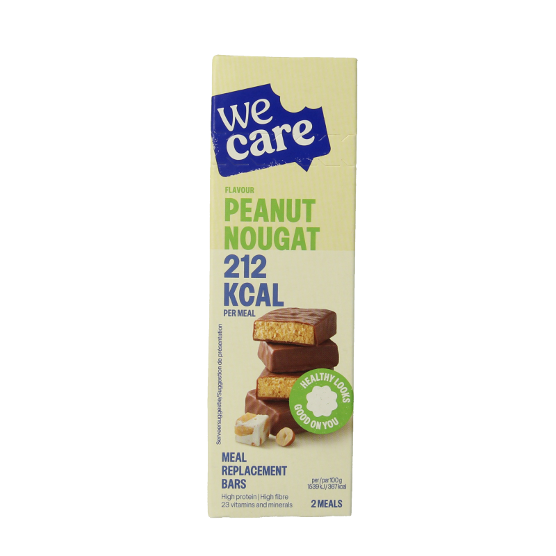 WeCare Meal replacement bars peanut nougat