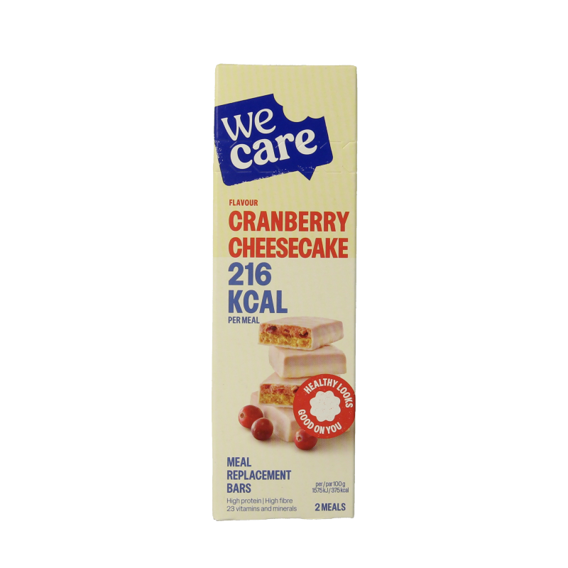 WeCare Meal replacement bars cranberry cheesecake