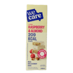 WeCare Meal replacement bars raspberry & almond