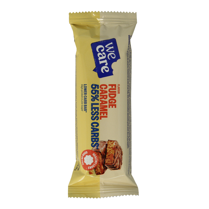 WeCare Lower kcal/carb bar fudge caramel