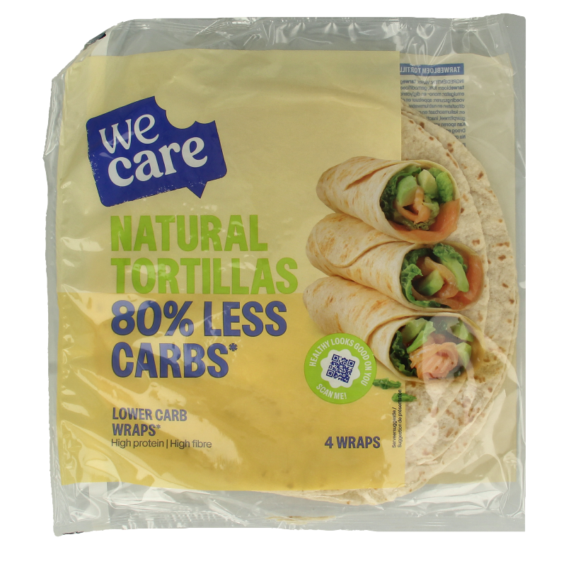 WeCare Lower kcal/carb natural tortillas