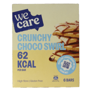 WeCare Lower kcal/carb bars crunchy choco swirl