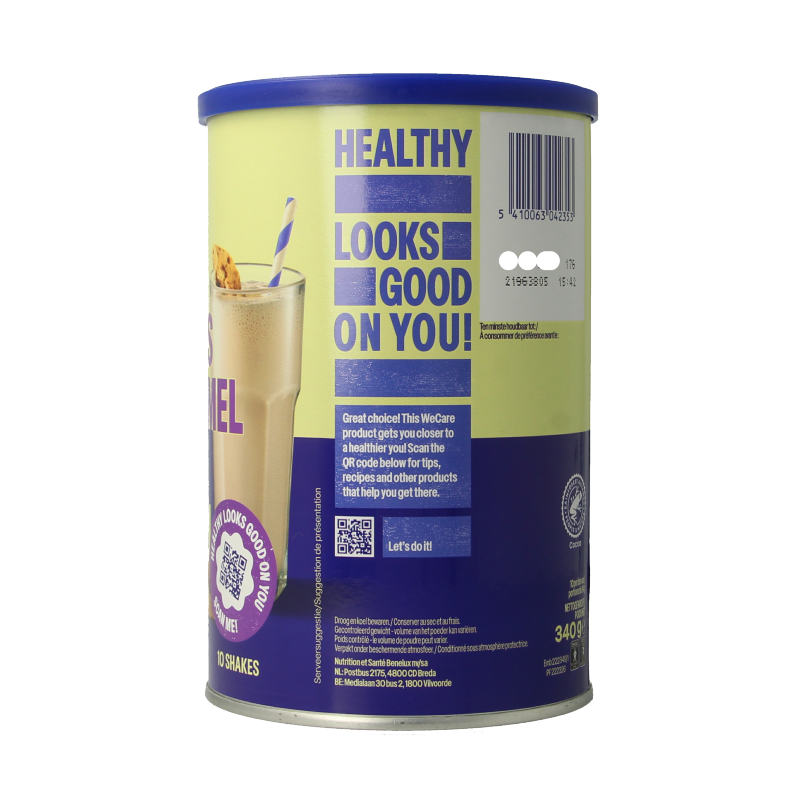 WeCare High protein shake cookies & caramel - Afbeelding 3