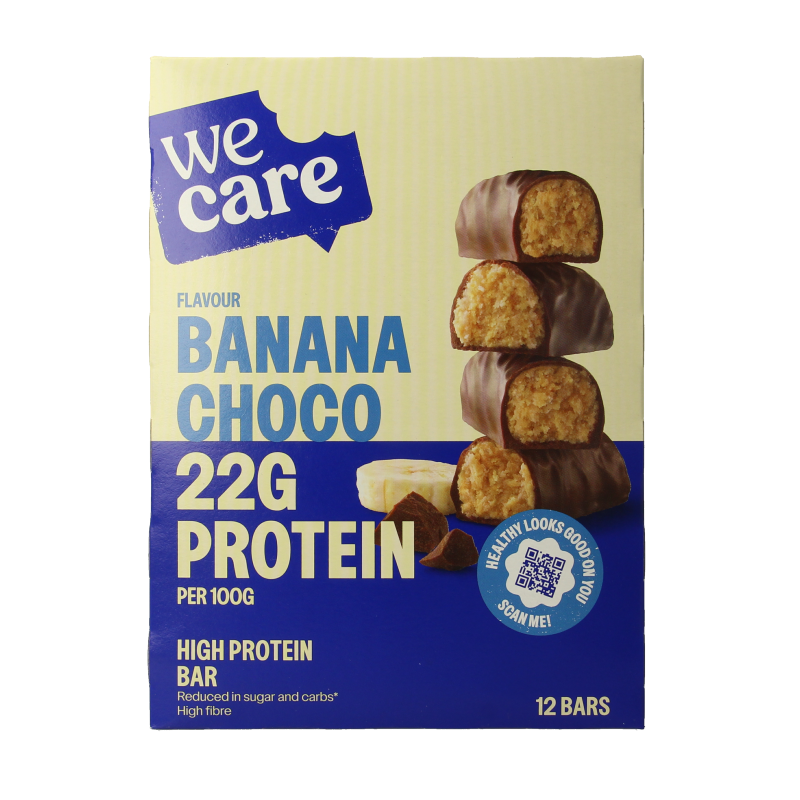 WeCare High protein bars banana choco