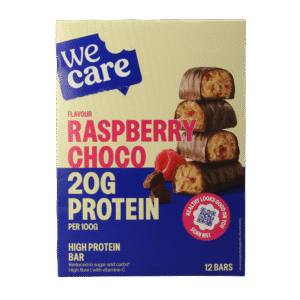 WeCare High protein bars raspberry choco