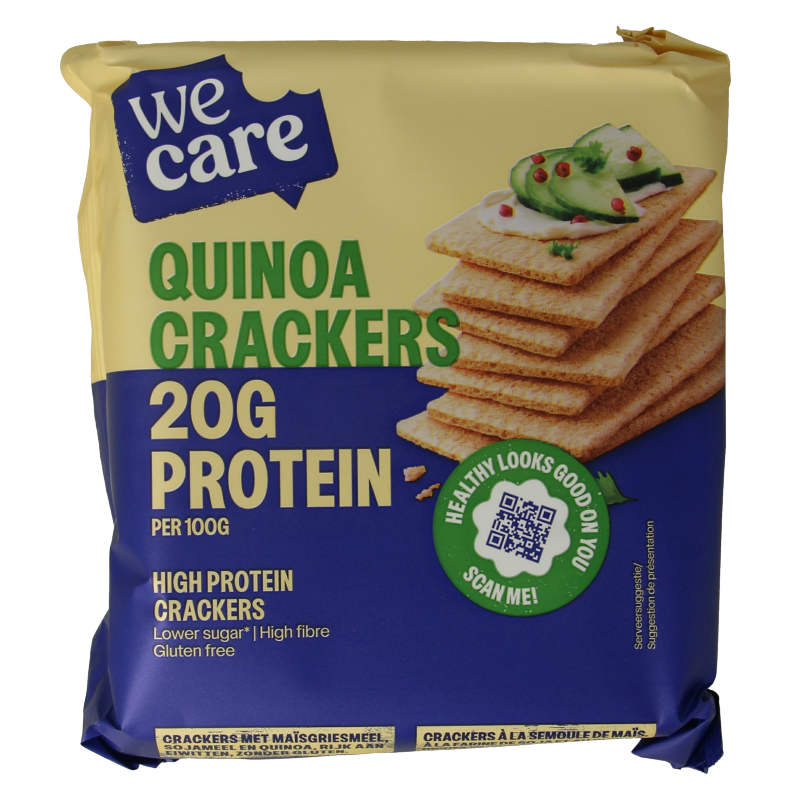 WeCare High protein quinoa crackers