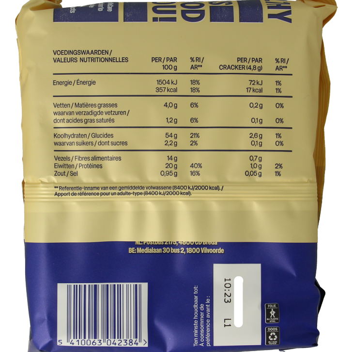 WeCare High protein quinoa crackers - Afbeelding 2