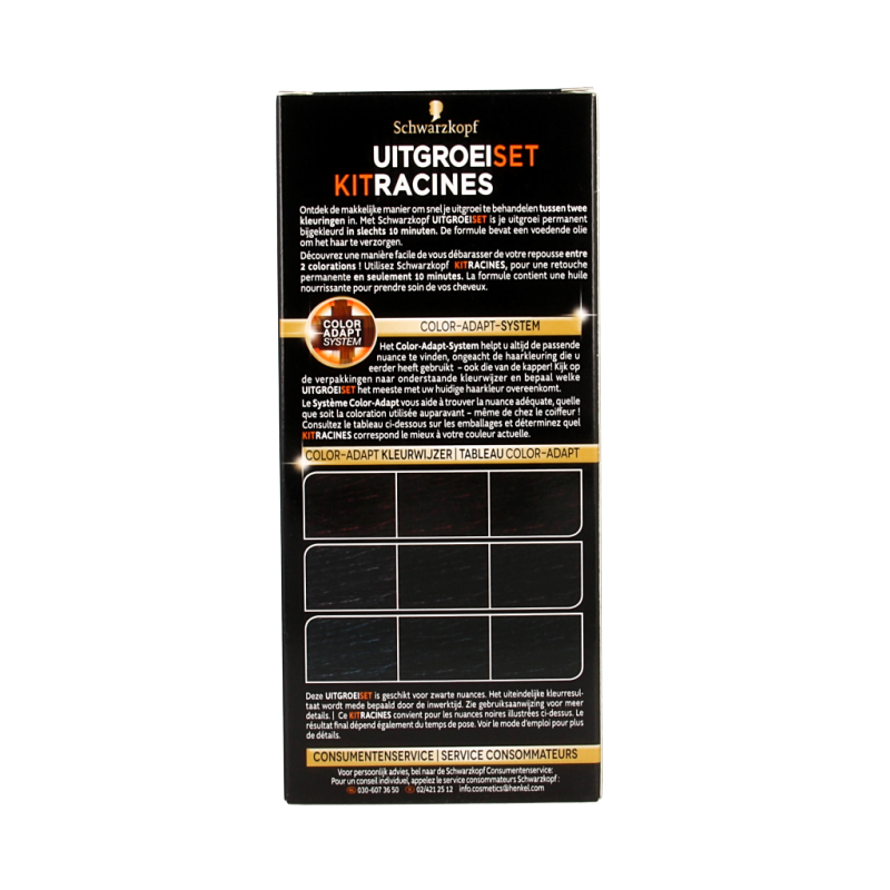 Schwarzkopf Vital uitgroeiset zwart - Afbeelding 3