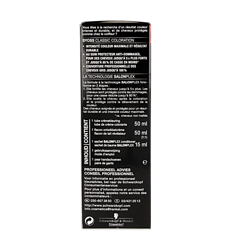 Syoss Color baseline 6-8 donkerblond haarverf - Afbeelding 2