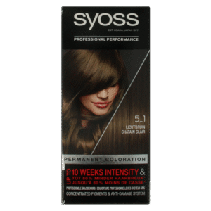 Syoss Color baseline 5-1 lichtbruin haarverf