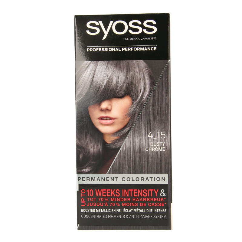 Syoss Color baseline 4-15 dusty chrome haarverf