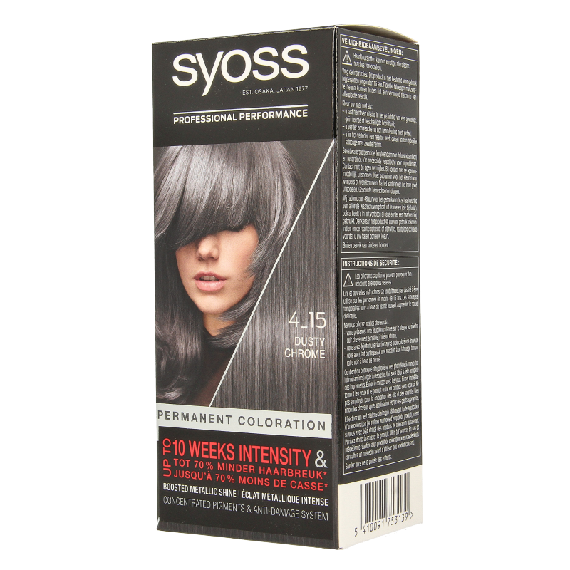 Syoss Color baseline 4-15 dusty chrome haarverf - Afbeelding 2
