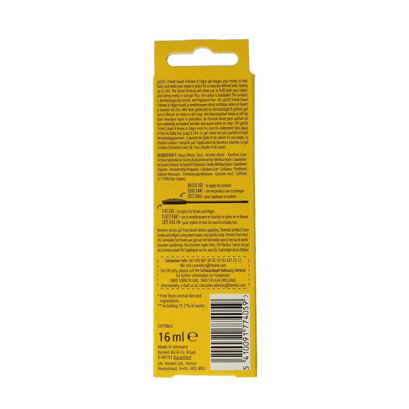 Got2b Glued 4 brows black - Afbeelding 4