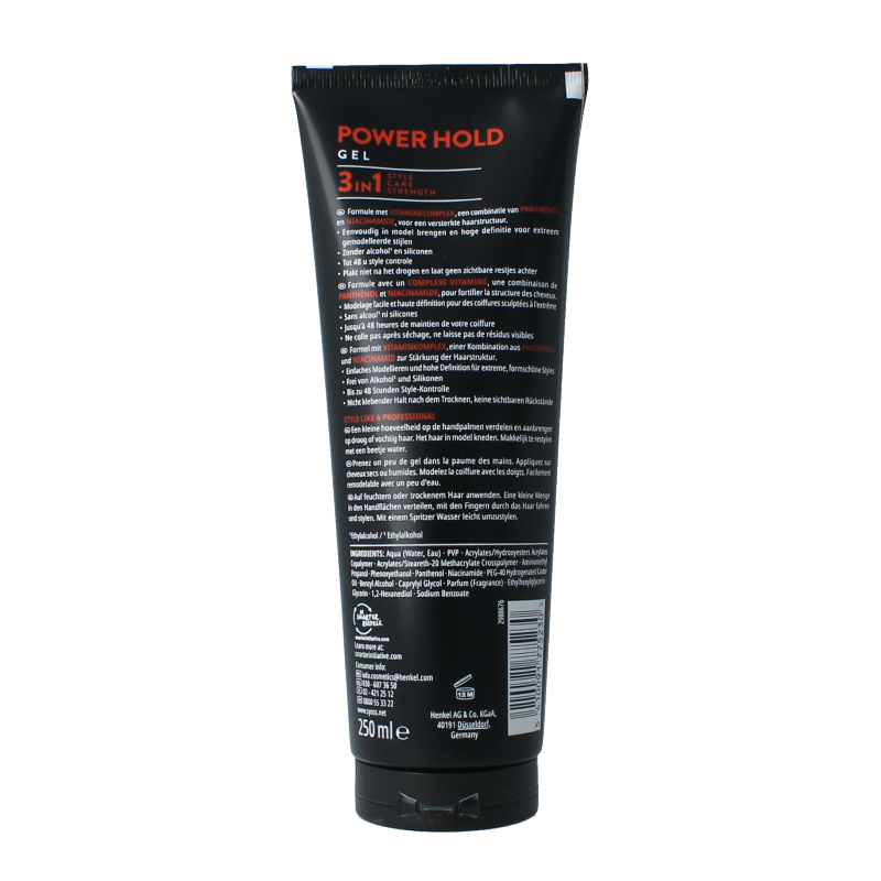 Syoss Men power hold gel extra sterk - Afbeelding 2